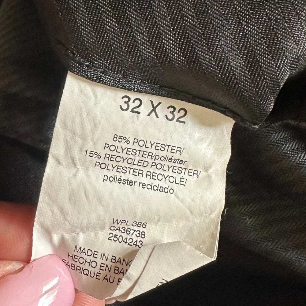 Kenneth Cole Reaction Men’s Black Dress Pants 32x32
